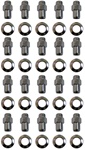 Mag Wheel Lug Nut and Washer Set, Cragar S/S Style, 40 Pieces