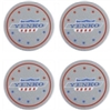 YENKO Wheel Center Cap Decals, Set of Four