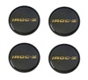1985 - 1987 IROC-Z Center Caps, Set of Four, Black and Gold