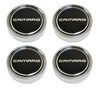 1980 - 1981 Five Spoke N90 Mag Aluminum Wheel Camaro Black Center Caps, Set