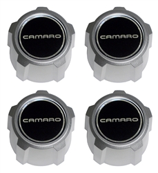 1982 - 1992 Camaro 5 Spoke Mag Wheel Center Caps Set, Silver