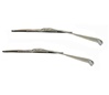 1967 - 1969 Camaro Windshield Wiper Arms and Blades Kit for Convertibles, Stainless Finish