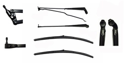 1970 - 1981 Camaro Black Windshield Wiper Arm and Blade Kit, Concealed