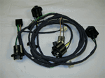 1968 Rear Body Light Wiring Harness, Standard Coupe with underdash lights