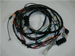 1967 Front Head Light Wiring Harness - V8 with Warning Lights, Internal Regulator Passenger Side Mounted Alternator