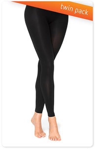 Flox Footless Tights - Twin Pack