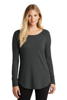 DT132L District Women's Perfect Tri Long Sleeve Tunic Tee