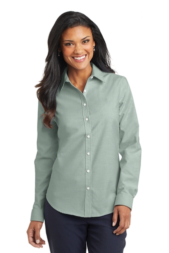 Port Authority Ladies Long Sleeve Oxford Shirt