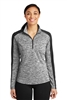 LST397 Sport-TekÂ® Ladies PosiChargeÂ® Electric Heather Colorblock 1/4-Zip Pullove