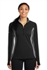 Sport-Tek Ladies Sport-Wick Stretch Contrast 1/2-Zip Pullover