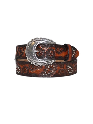 Tony Lama - Paisley tooled belt