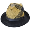 Carlos Santana -  Trishul Toyo and Hemp Straw Fedora Hat