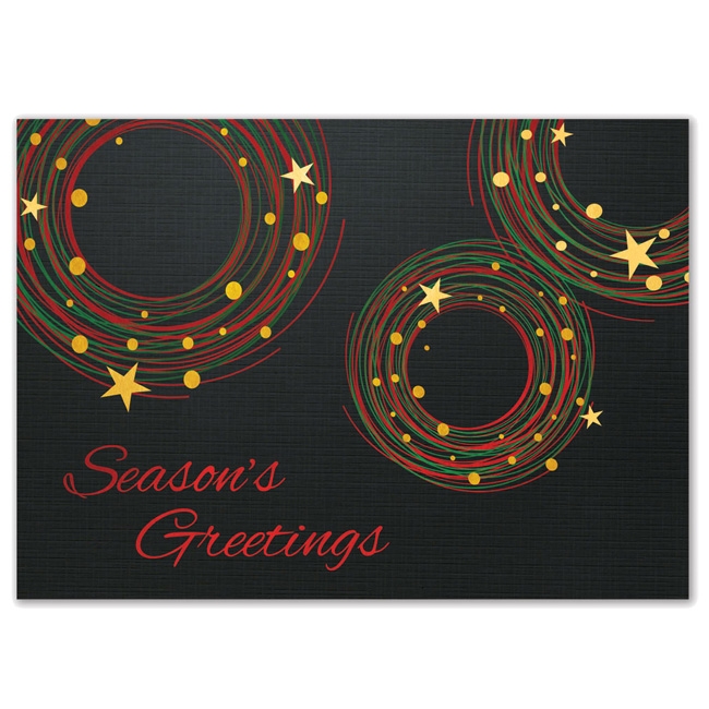 5725 Festive Circles Holiday Card