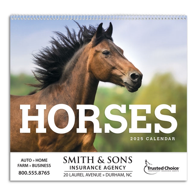 61-32 Horses Wall Calendar