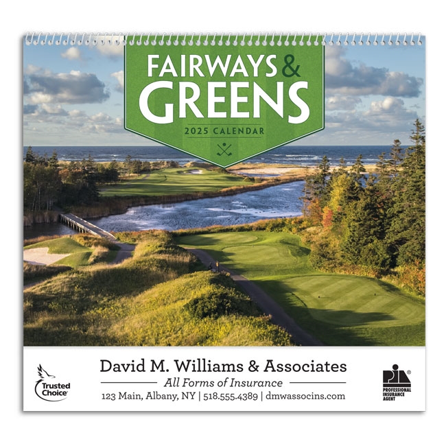 61-829 Fairways and Greens Wall Calendar