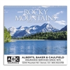 61-878 Rocky Mountains  Wall Calendar