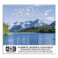 61-878 Rocky Mountains  Wall Calendar