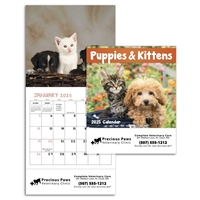 61-908 Puppies & Kittens Mini Wall Calendar