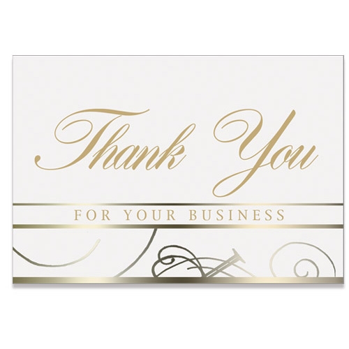 8022 White Thank You Card