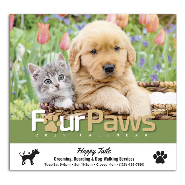 81-810 Four Paws Wall Calendar