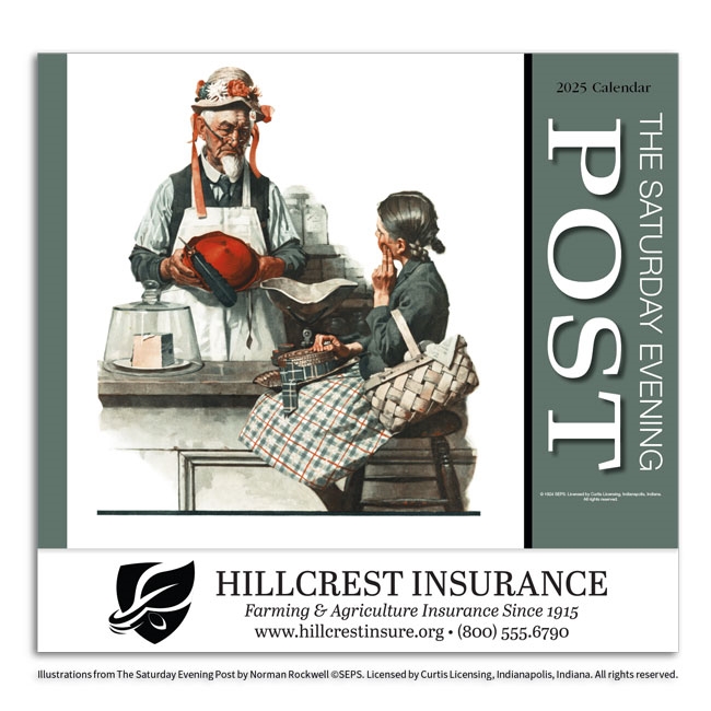 81-819 Saturday Evening Post Wall Calendar