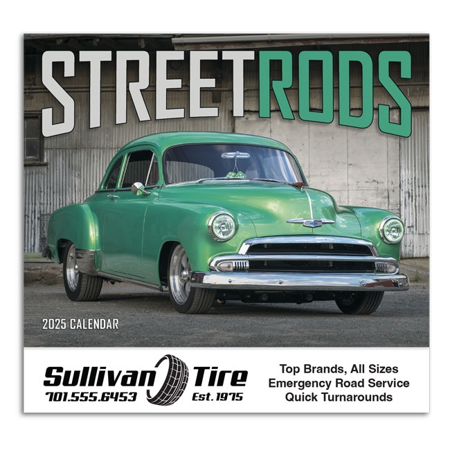 81-824 Street Rods Wall Calendar