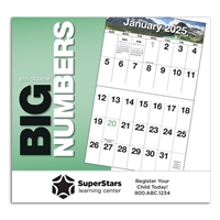 81-841 Big Numbers Wall Calendar