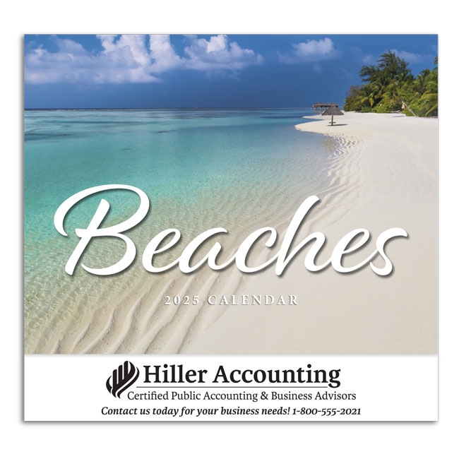 81-889 Beaches Wall Calendar