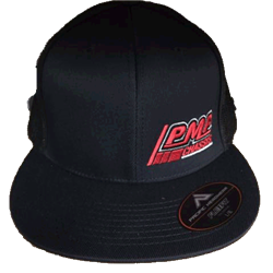 PMP Chassis Flex Fit Flat Bill Hat -Black