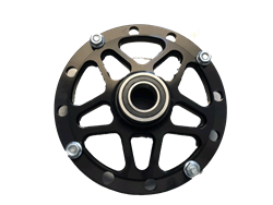 Black Direct Mount Pro Star Right Front Hub