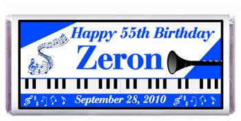 Birthday Piano Music Candy Bar