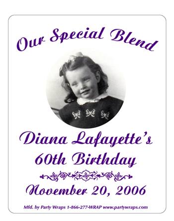 Birthday Photo Label