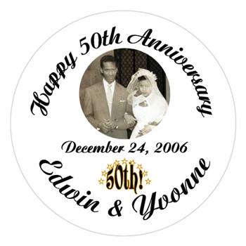 Anniversary Photo Label