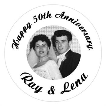 Anniversary Photo Label