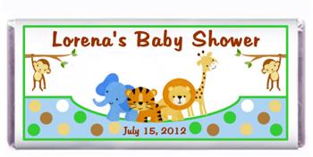 Baby Shower Zoo Aniamals Candy Bar