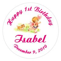 Childrens Birthday Balloon Label