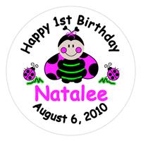 Childrens Birthday Lady Bug Lollipop