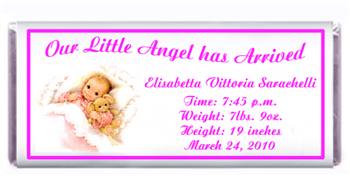 Birth Announcement Sleeping Baby Candy Bar