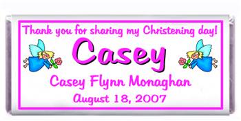Christening Flying Angels Candy Bar