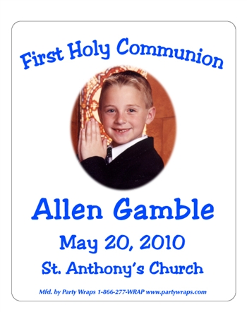 Communion Photo Chruch Label