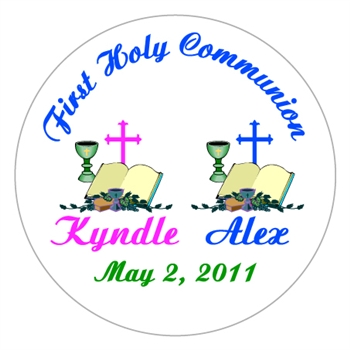 Communion Double Bible Chalice Cross Lollipop