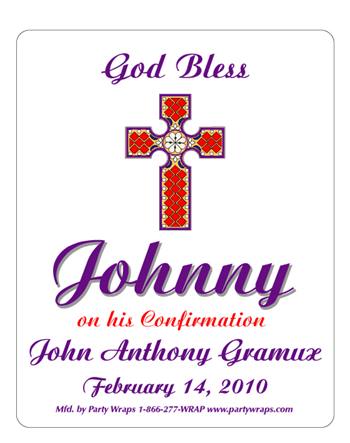 Confirmation Stained Glass Label