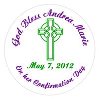 Confirmation Celtic Cross Label