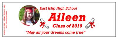 Graduation Diploma & Photo Water Bottle Labels