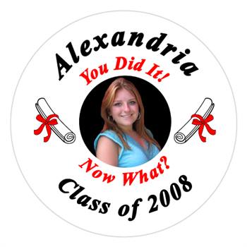 Graduation Photo "You Did It" Label