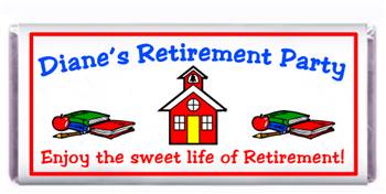 Retirement Schoolhouse Candy Bar