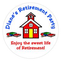 Retirement Schoolhouse Label