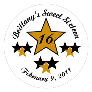 Sweet 16 Stars Lollipop