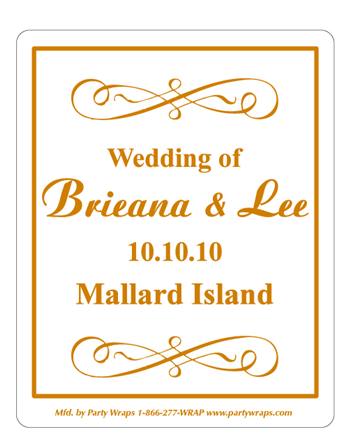 Wedding Scroll Label