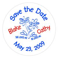 Wedding Save The Date Label